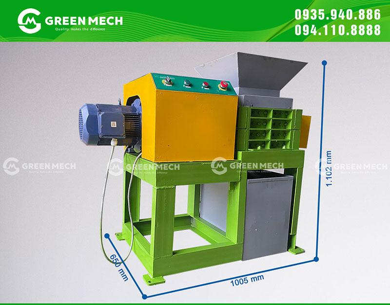 Kích thước của máy nghiền 2 trục mini 70kg