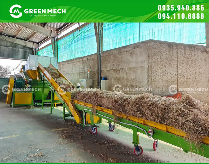 Chuyển giao máy nghiền 2 trục nghiền rơm rạ cho trang trại bò sữa Vinamilk tại Tây Ninh
